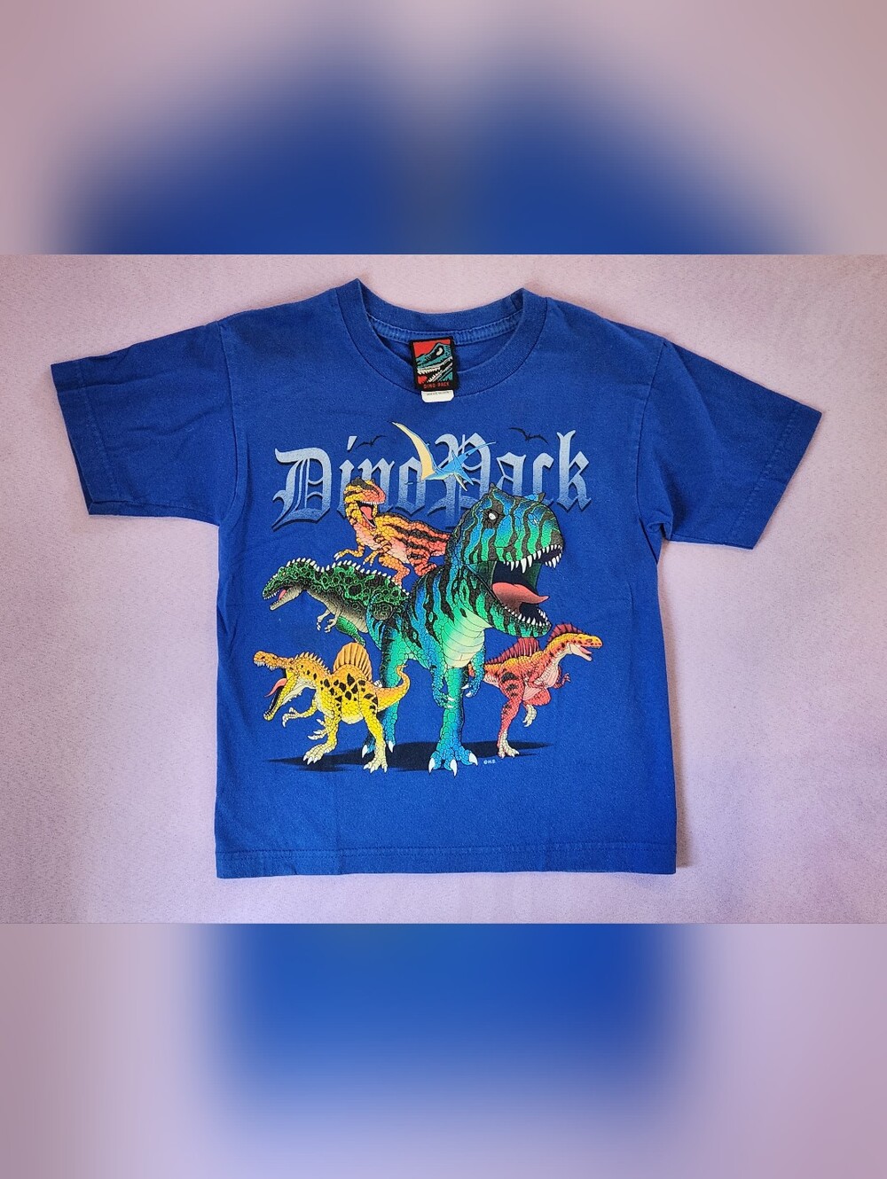 Vintage 90's Dino Pack Multi Color TRex Dinos 4/5 Cotton Tee